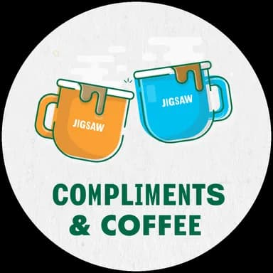 Coffee for Jigsaw fundraising white label microsite with custom branding